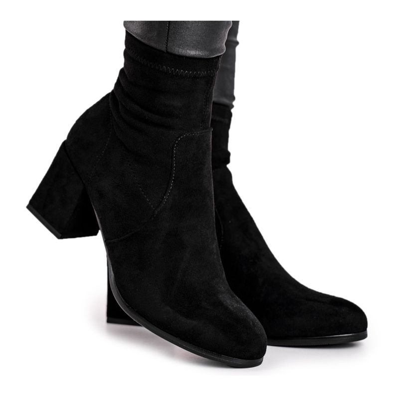 Women's Black Suede Merducio boots
