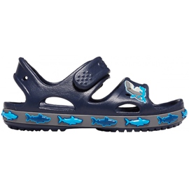 Crocs children's sandals Crocs Fl Shark Band Sandal B navy blue 206365 410