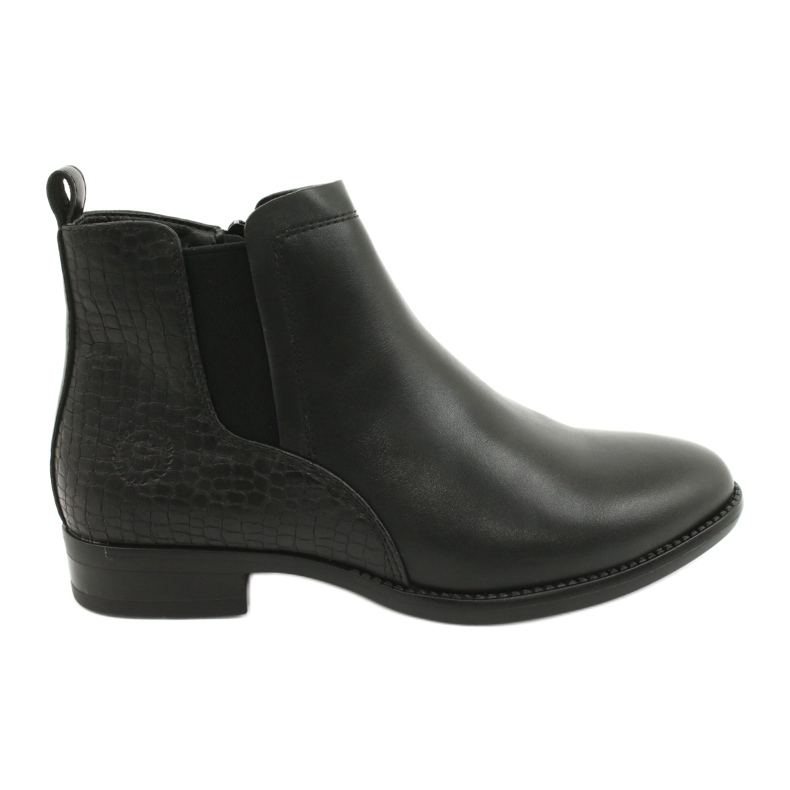 Chelsea boots Black boots Sergio Leone BT558