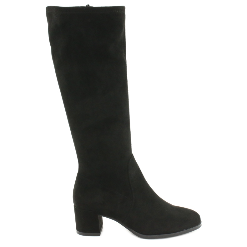 Women's lycra suede boots Sergio Leone KZ205 black