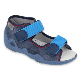 Befado yellow children's shoes 350P015 navy blue blue