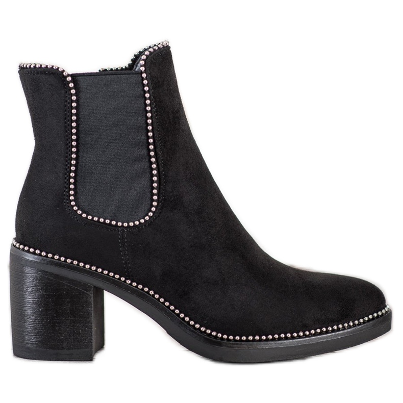 Bella Star Decorated Chelsea Boots black