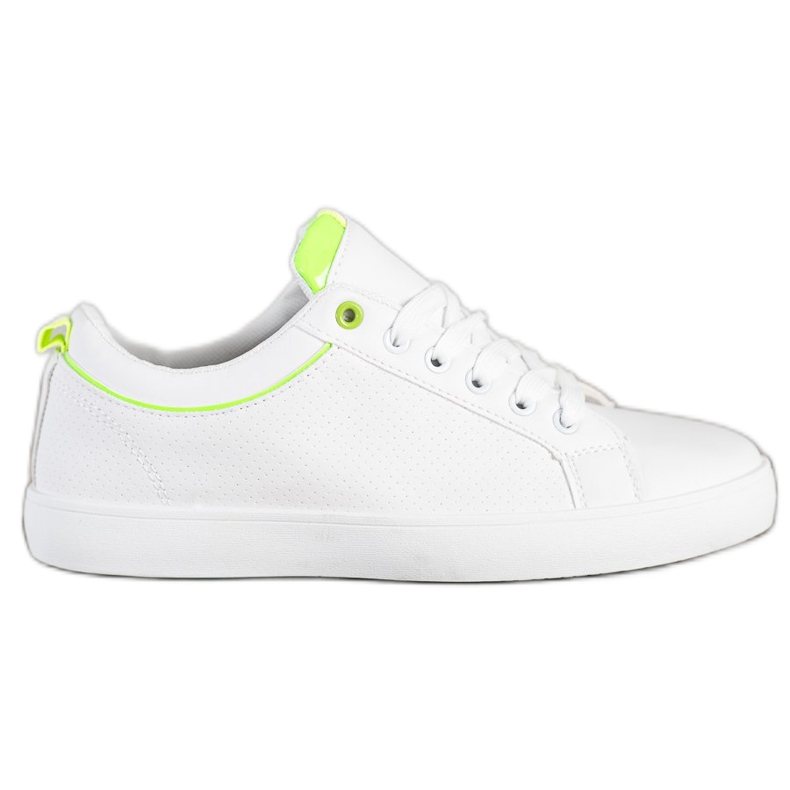 SHELOVET Stylish Sneakers With Eco Leather white