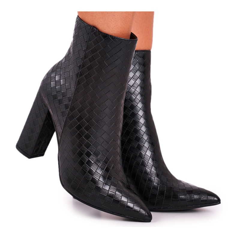 FG2 Women's Boots On Heel Black Prudence