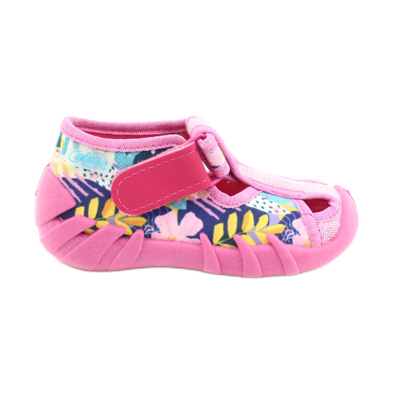 Befado children's shoes 190P097 blue pink silver yellow Befado children's shoes 190P097 blue pink silver yellow