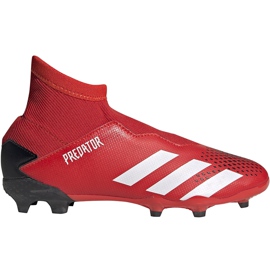 Adidas Predator 20.3 Ll Fg Jr EF1907 football boots red, black