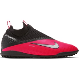 Nike React Phantom Vsn 2 Pro Df Tf CD4174 606 football shoe red, black red