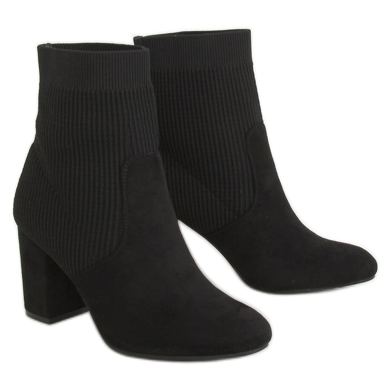 Black sock boots 7980-GA Black