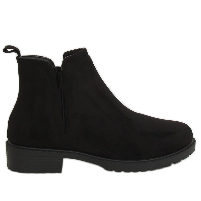 Black Chelsea boots for women JB044 Black