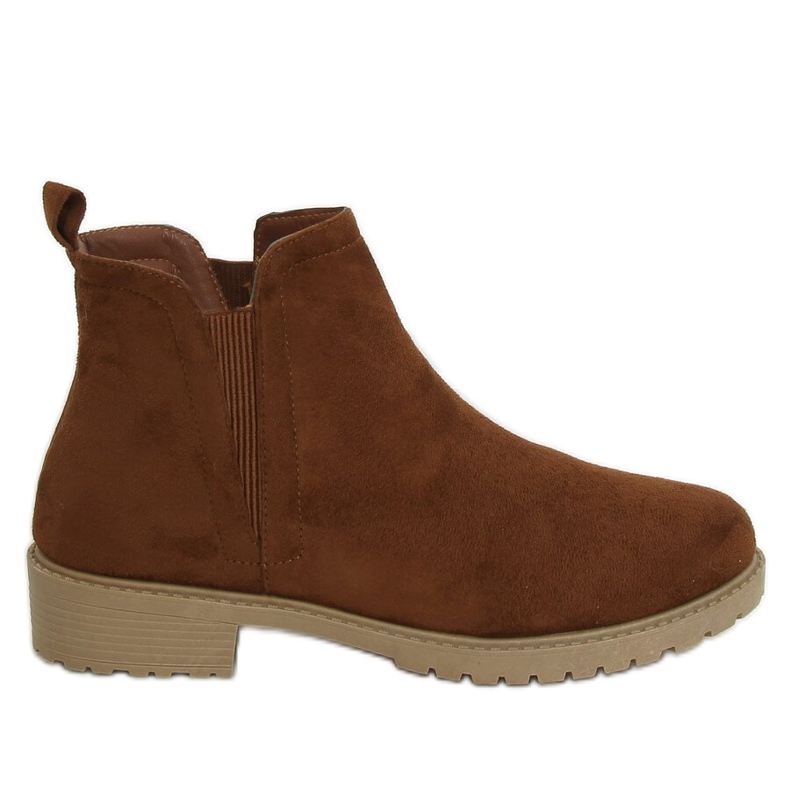Brown Chelsea boots for women JB044 Brown