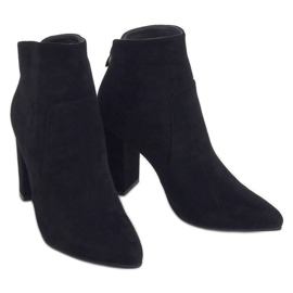 Black high-heeled boots WS006 Black