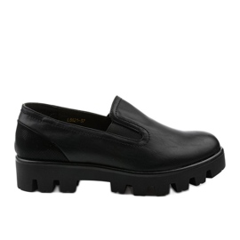 Black Crash women's slip-on shoes