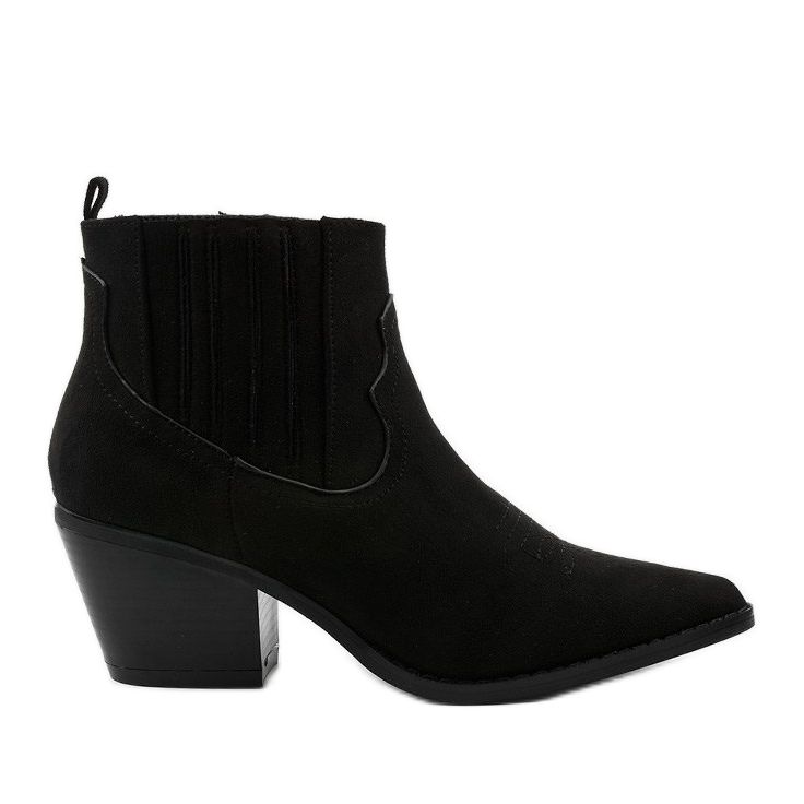 Black suede high boots from Elirea cowboy boots