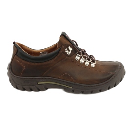 Men's brown shoes Riko 904 crazy cuoio