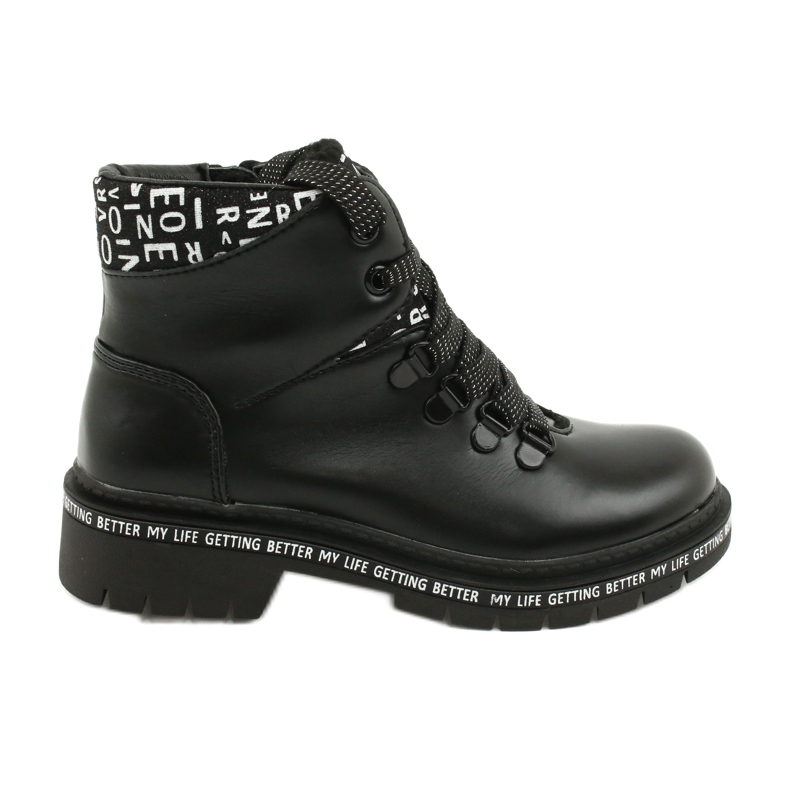 Print Fashionable black boots Evento 20DZ60-3232 white