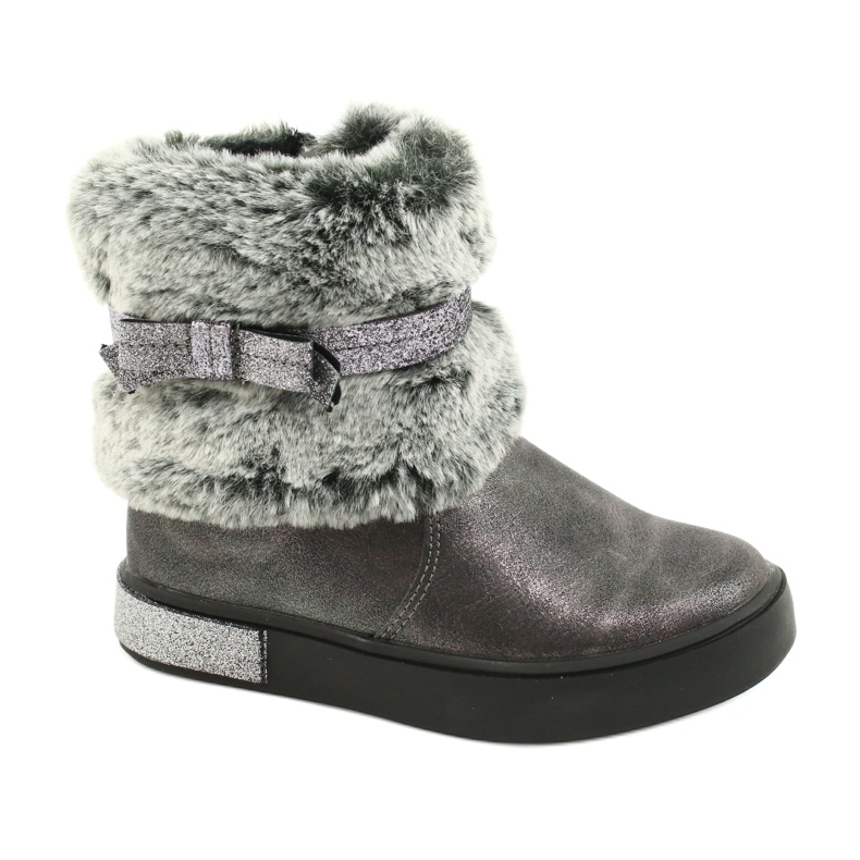 American Club American GC26 / 20 pewter zip up boots silver grey