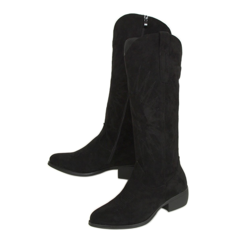 Black cowboy boots 231-B0 Black