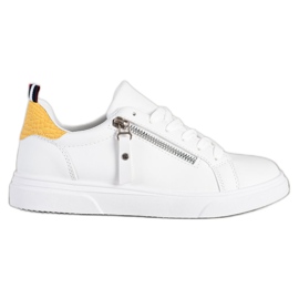 SHELOVET Sport Shoes With A Zipper white