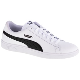 puma smash v2 white blue