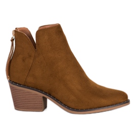 SHELOVET Women's low boots brown