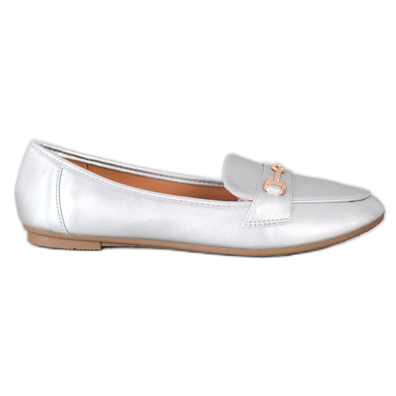 Clowse Stylish Eco Leather Footwear silver