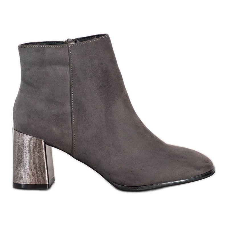 Goodin Ankle Boots With A Heel grey