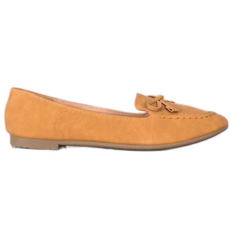 Nio Nio Comfortable Camel Loafers brown multicolored