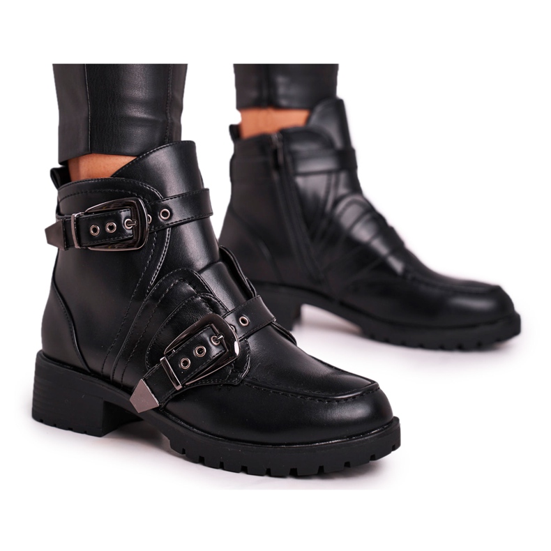 FS1 Women's Boots With Clasps Warm Skadi Black