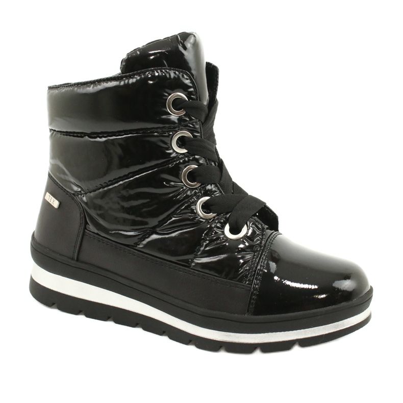 Black snow boots, Caprice 26212-25 019 membrane