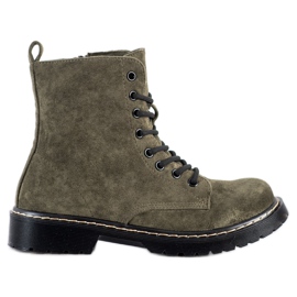 Small Swan Suede Trappers green