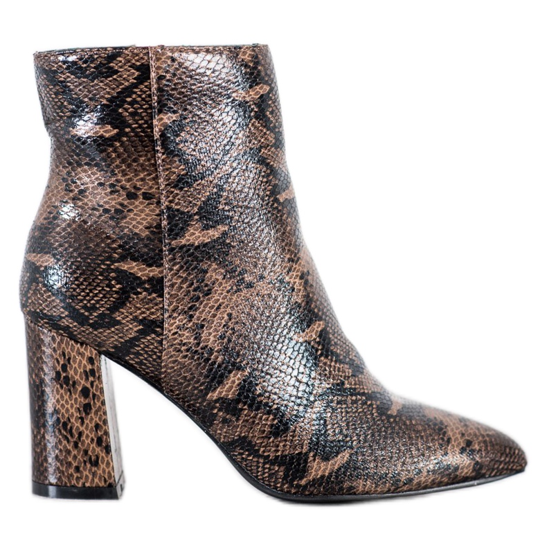 Goodin Boots In Spitz Snake Print multicolored