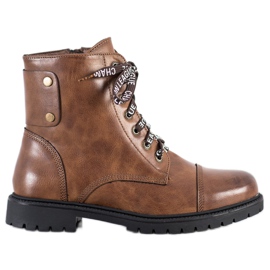 Goodin Brown lace-up boots