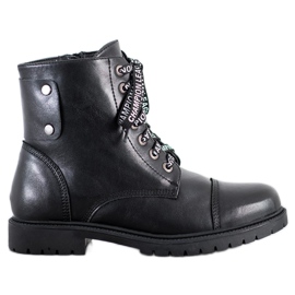 Goodin Black Lace-up Boots