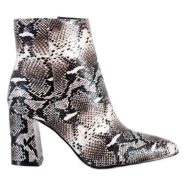 Goodin Boots In Spitz Snake Print multicolored Goodin Boots In Spitz Snake Print multicolored