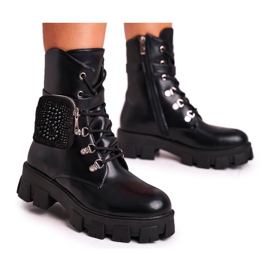 HAN Women's Boots On The Black Seoul Warm Platform HAN Women's Boots On The Black Seoul Warm Platform