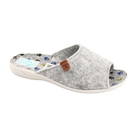 Felt slippers Adanex 25494 gray grey Felt slippers Adanex 25494 gray grey