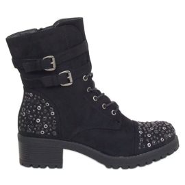 Black Workery boots 88063 Black