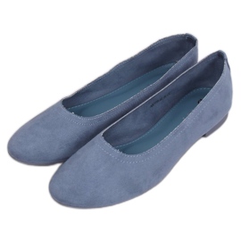 Soft women's blue ballerinas NK17P Blue Ii Genre