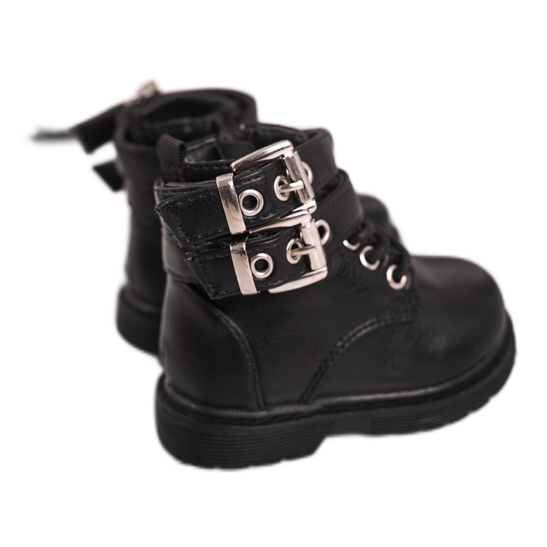 FRROCK Children's Boots Warmed With Fur Black Valentina
