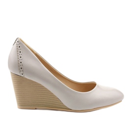 Gray pumps on the Affore wedge grey Gray pumps on the Affore wedge grey
