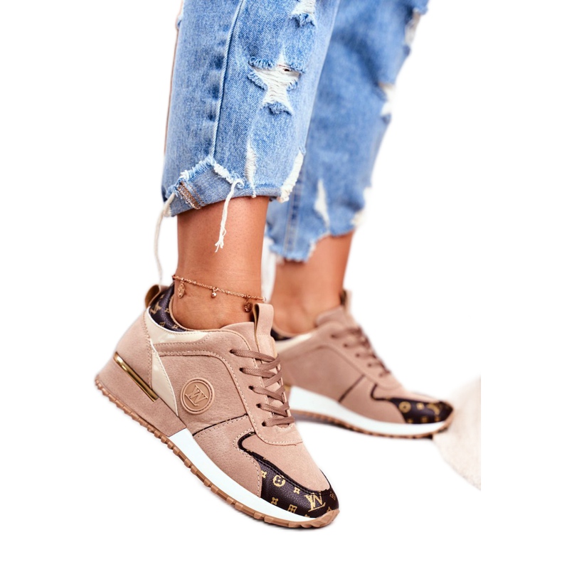 Women's Sport Shoes Beige Golden Clementine Elements brown