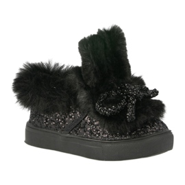 FRROCK Children's Black Mumi Warm Sneakers FRROCK Children's Black Mumi Warm Sneakers