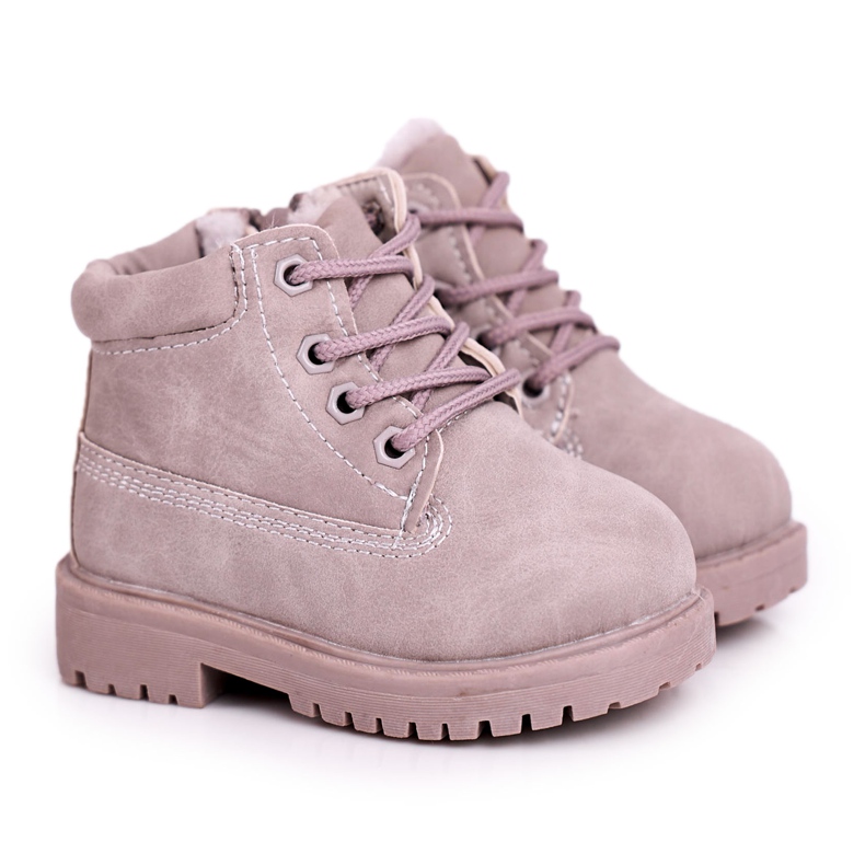 FRROCK Children's Warm Trapper Boots Gray Dexter grey