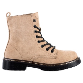 Small Swan Suede Trappers beige brown Small Swan Suede Trappers beige brown