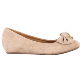 Fama Wedge Ballerina beige