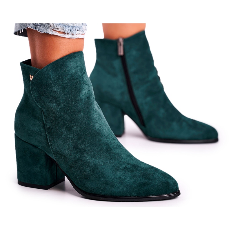 Vinceza Women's Boots Warm Eco Suede Green So Good
