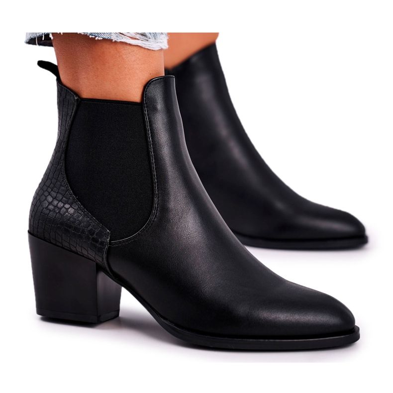 Women's Boots On High Heel Sergio Leone Black BT613