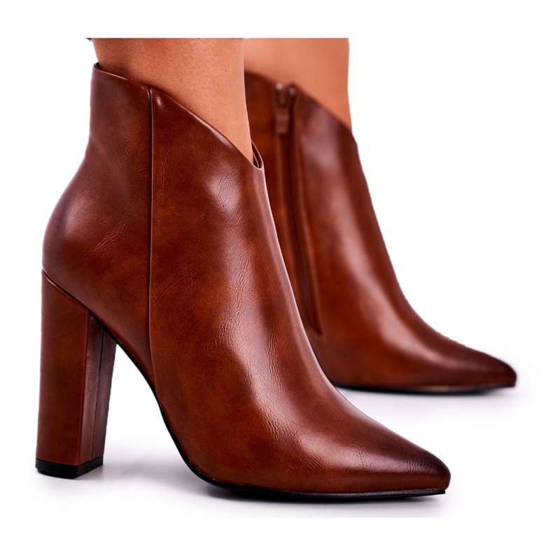 Marquiiz Women's Boots On High Heel Camel Rise Up brown
