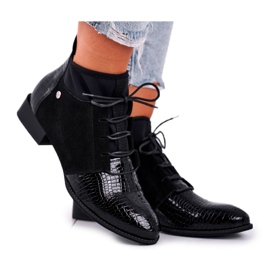 Women's Boots Leather Maciejka Black 04744-20