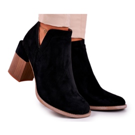 MSMG Women's Boots On Heel Cut Black Meliori Dream MSMG Women's Boots On Heel Cut Black Meliori Dream